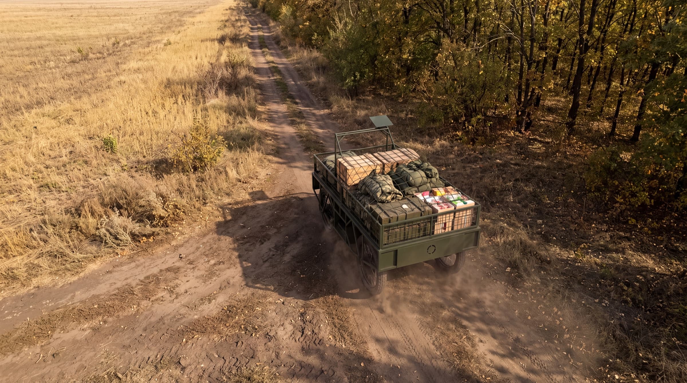 L10 у польових умовах, вигляд згори